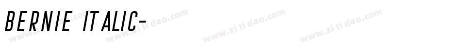 Bernie Italic字体转换